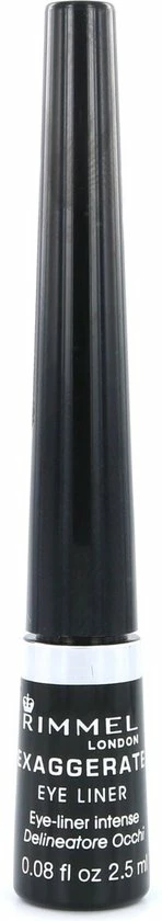 Rimmel London Exaggerate Eyeliner - 01 Black 2 Rimmel London Exaggerate Eyeliner - 01 Black - Afbeelding 2