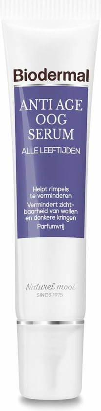 Biodermal Anti Age Oogserum - Oogcreme Anti Rimpel Vrouw - 15ml 1 Biodermal Anti Age Oogserum - Oogcreme Anti Rimpel Vrouw - 15ml