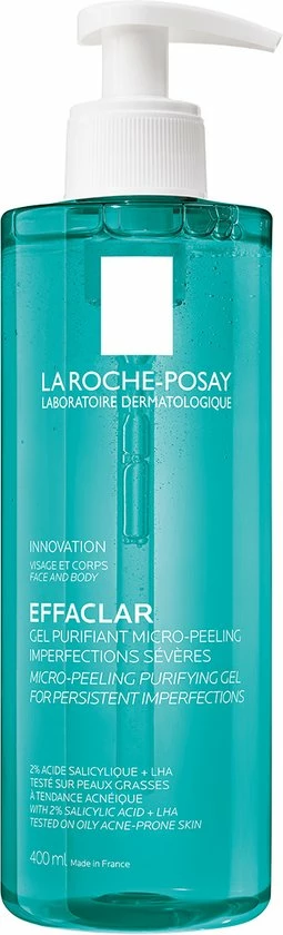 La Roche-Posay Effaclar Zuiverende Micro-Peeling Gel - 400ml - Onzuivere Huid 1 La Roche-Posay Effaclar Zuiverende Micro-Peeling Gel - 400ml - Onzuivere Huid