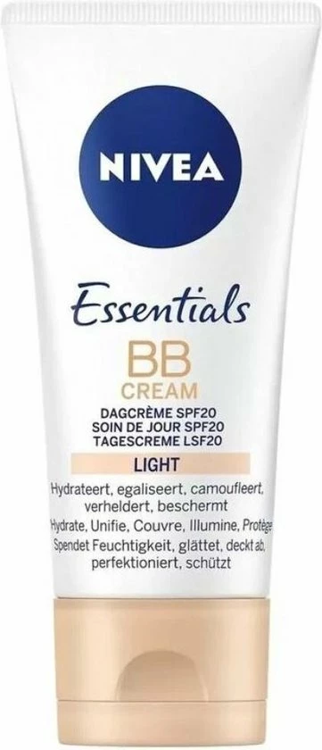 NIVEA Essentials BB Cream Light SPF 20 - 50 Ml - Dagcr Me 8 NIVEA Essentials BB Cream Light SPF 20 - 50 Ml - Dagcr Me - Afbeelding 8