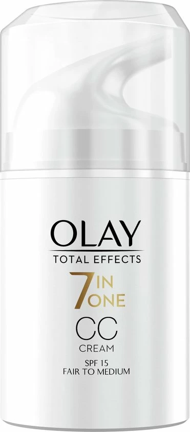 Olay Total Effects 7in1 CC Cr Me - Licht Tot Medium - Met SPF15 - 50ml 2 Olay Total Effects 7in1 CC Cr Me - Licht Tot Medium - Met SPF15 - 50ml - Afbeelding 2