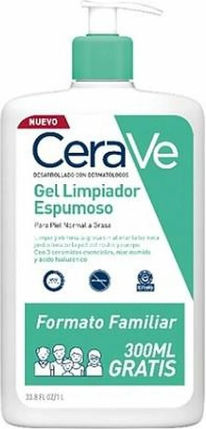 CeraVe - Foaming Cleanser - Reinigingsgel - Normale Tot Vette Huid - 1000 Ml 14 CeraVe - Foaming Cleanser - Reinigingsgel - Normale Tot Vette Huid - 1000 Ml - Afbeelding 14