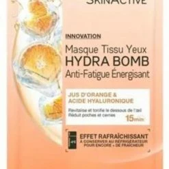 Garnier SkinActive Tissue Oogmasker - 5 Stuks - Sinaasappelsap En Hyaluronzuur - Voordeelverpakking