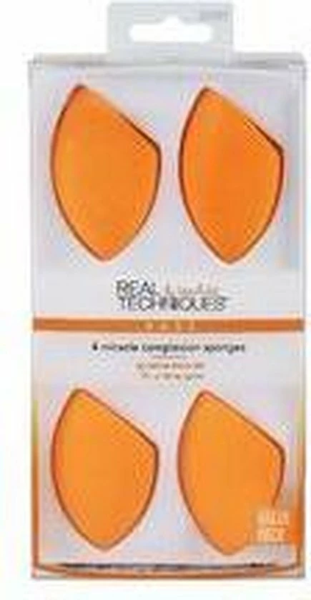 Real Techniques Miracle Complexion Sponge 4 Pack - Make-up Spons 9 Real Techniques Miracle Complexion Sponge 4 Pack - Make-up Spons - Afbeelding 9
