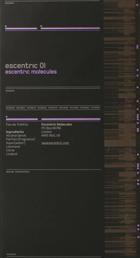 Escentric Molecules Escentric 01 100 Ml - Eau De Toilette - Unisex 10 Escentric Molecules Escentric 01 100 Ml - Eau De Toilette - Unisex - Afbeelding 10
