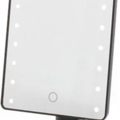 Make-up Spiegel Met LED Verlichting - Ringen Bakje - 16 Lichtpunten - Gilleo