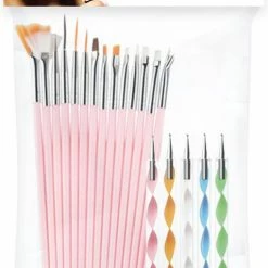 Evvie 20 Delige Nail Art Set - 15 Nailart Penselen En 5 Dotting Tools - Roze 11 Evvie 20 Delige Nail Art Set - 15 Nailart Penselen En 5 Dotting Tools - Roze -Maybelline-winkel 510x840