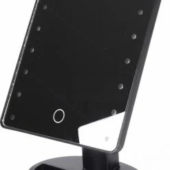 Merkloos Make-Up Spiegel - Zwart- LED Licht - Verlichting - Verlichte Make-Up Spiegel