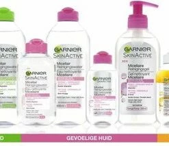 Garnier SkinActive - Micellair Reinigingswater Voor De Droge Huid - 3 X 400 Ml - Micellair Water Voordeelverpakking -Maybelline-winkel 550x213