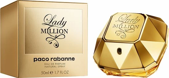 Paco Rabanne Lady Million 80 Ml - Eau De Parfum - Damesparfum 3 Paco Rabanne Lady Million 80 Ml - Eau De Parfum - Damesparfum - Afbeelding 3