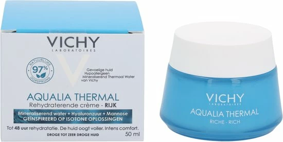 Vichy Aqualia Thermal Hydraterende Dagcr Me Rijk - 50ml- Droge Huid 10 Vichy Aqualia Thermal Hydraterende Dagcr Me Rijk - 50ml- Droge Huid - Afbeelding 10
