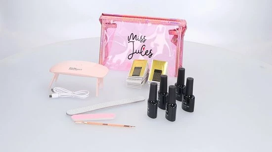 Miss Jules BIAB Starter Pakket Builder In A Bottle BIAB Nagel Builder Gel BIAB Nagellak Startersset Met Lamp 2 Miss Jules BIAB Starter Pakket Builder In A Bottle BIAB Nagel Builder Gel BIAB Nagellak Startersset Met Lamp - Afbeelding 2