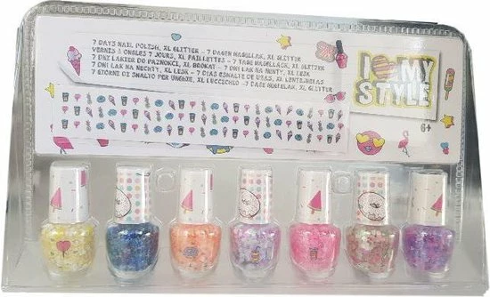 Merkloos Nagellak Voor Kinderen - 7 Kleuren - Multicolor 2 Merkloos Nagellak Voor Kinderen - 7 Kleuren - Multicolor - Afbeelding 2