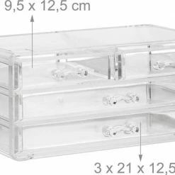 Relaxdays Make-up Organizer - Tweedelig - Cosmetica Opbergdoos - Transparant 24 Relaxdays Make-up Organizer - Tweedelig - Cosmetica Opbergdoos - Transparant -Maybelline-winkel 550x379 2