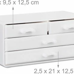 Relaxdays Make-up Organizer - Tweedelig - Cosmetica Opbergdoos - Wit 22 Relaxdays Make-up Organizer - Tweedelig - Cosmetica Opbergdoos - Wit -Maybelline-winkel 550x382