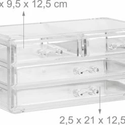 Relaxdays Make-up Organizer - Tweedelig - Cosmetica Opbergdoos - Transparant 26 Relaxdays Make-up Organizer - Tweedelig - Cosmetica Opbergdoos - Transparant -Maybelline-winkel 550x385