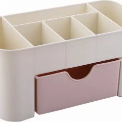 IBright Make-Up Organizer Met Lade - Cosmetica Opbergdoos - Bureau Organizer - Roze -Maybelline-winkel 550x393 3