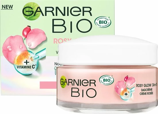 Garnier Bio Skin Active Rosy Glow 3in1 Dagcrème – 50ml 9 Garnier Bio Skin Active Rosy Glow 3in1 Dagcrème – 50ml - Afbeelding 9
