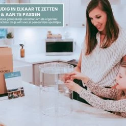 The Tranquil Abode Tranquil Abode Make Up Organizer Transparant - 360 Graden Roterende Displaystandaard - Sieradendoos - Makeup & Nagellak Organizer - Make Up Koffer - Acryl -Maybelline-winkel 550x402 13