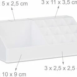 Relaxdays Make-up Organizer - Tweedelig - Cosmetica Opbergdoos - Wit 21 Relaxdays Make-up Organizer - Tweedelig - Cosmetica Opbergdoos - Wit -Maybelline-winkel 550x414 1