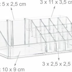 Relaxdays Make-up Organizer - Tweedelig - Cosmetica Opbergdoos - Transparant 27 Relaxdays Make-up Organizer - Tweedelig - Cosmetica Opbergdoos - Transparant -Maybelline-winkel 550x420