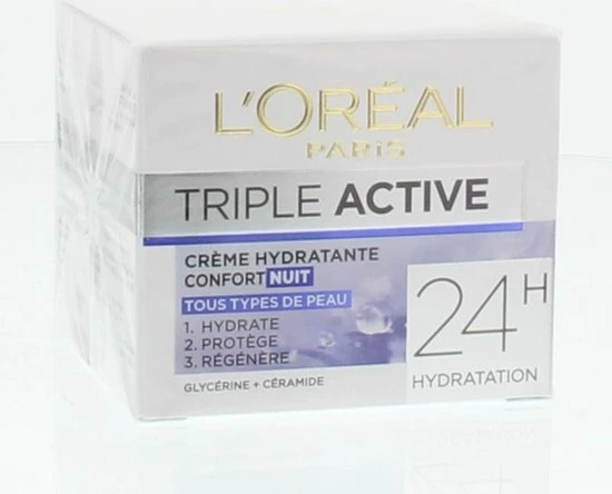 L’Oréal Paris Triple Active Nachtcrème - 50 Ml - Hydraterend 6 L’Oréal Paris Triple Active Nachtcrème - 50 Ml - Hydraterend - Afbeelding 6