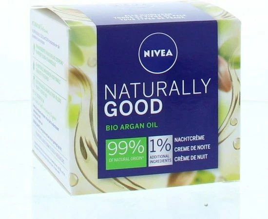 NIVEA Naturally Good Nachtcrème - 50 Ml - Met Bio Arganolie 9 NIVEA Naturally Good Nachtcrème - 50 Ml - Met Bio Arganolie - Afbeelding 9