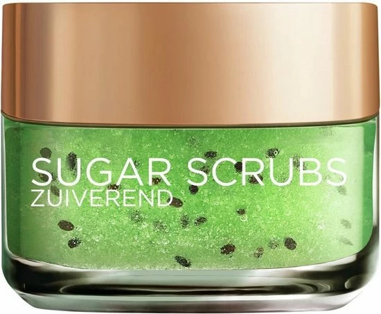 L?Or?al Paris L'Or Al Paris Skin Expert Sugar Scrub Zuiverend Met Kiwi - 2 X 50ml - Multiverpakking 2 L?Or?al Paris L'Or Al Paris Skin Expert Sugar Scrub Zuiverend Met Kiwi - 2 X 50ml - Multiverpakking - Afbeelding 2