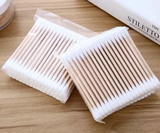 Merkloos Wattenstaafjes Hout - Bamboe - 4 X 100 Stuks 3 Merkloos Wattenstaafjes Hout - Bamboe - 4 X 100 Stuks - Afbeelding 3