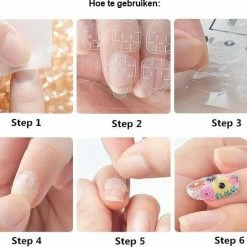 PRO-Deals - 120 X Dubbelzijdige Nagelstickers - 5 Vellen - Plakkers Voor Nepnagels - Kunstnagels - Makkelijk & Snel Voor Plaknagels! 9 PRO-Deals - 120 X Dubbelzijdige Nagelstickers - 5 Vellen - Plakkers Voor Nepnagels - Kunstnagels - Makkelijk & Snel Voor Plaknagels! -Maybelline-winkel 550x467 4