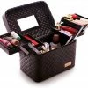 Landys Make Up Koffer En Organizer - Beautycase Met Spiegel - Dames - Cosmetica En Visagie - Zwart -Maybelline-winkel 550x471 4