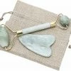 Merkloos Comize Jade Roller Gezichtsmassage Roller - Met Gua Sha Schraper - Groen -Maybelline-winkel 550x473 5