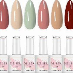 De Sera Gellak 6-delige Set - Gel Nagellak - Zachte Kleuren - 10ML - Soft Tones