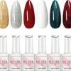 De Sera Gellak 6-delige Set - Gel Nagellak - Kerstkleuren - Kerst Glitters - Christmas -Maybelline-winkel 550x479