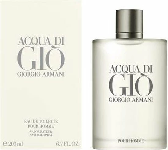 Giorgio Armani Acqua Di Gio 200 Ml - Eau De Toilette - Herenparfum 3 Giorgio Armani Acqua Di Gio 200 Ml - Eau De Toilette - Herenparfum - Afbeelding 3