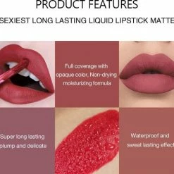 HANDAIYAN | Liquid Lipsticks | Set Van 6 | Matte Lippenstift | Vloeibare Lippenstift | Waterproof | Make Up Set | Geschenkset | Giftset | Lipstick | Lippenstift | Lipgloss | Lip Gloss -Maybelline-winkel 550x498 6