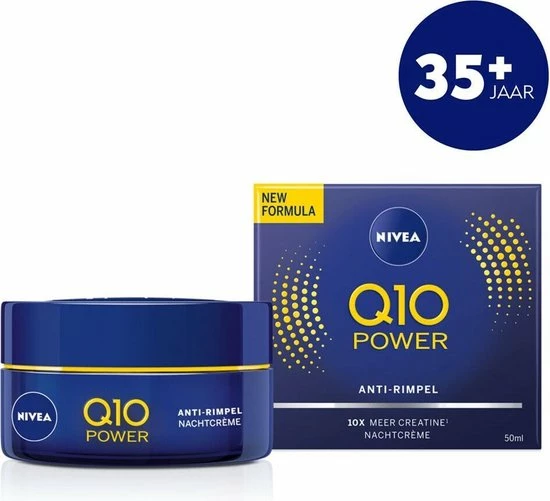 NIVEA Q10POWER Anti-Rimpel - 50 Ml - Nachtcr Me 4 NIVEA Q10POWER Anti-Rimpel - 50 Ml - Nachtcr Me - Afbeelding 4