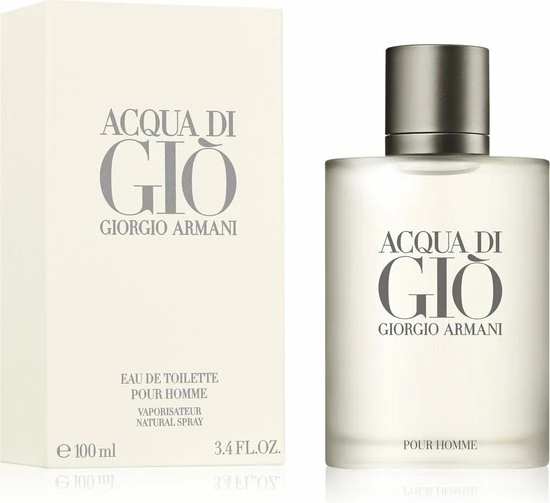 Giorgio Armani Acqua Di Gio 100 Ml - Eau De Toilette - Herenparfum 8 Giorgio Armani Acqua Di Gio 100 Ml - Eau De Toilette - Herenparfum - Afbeelding 8