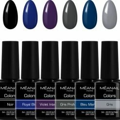 MEANAIL?PARIS M Anail - Gellak - Cruelty Free - Gel Nagellak - 6 X 8ml - Blue Monday
