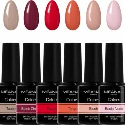 MEANAIL?PARIS M Anail - Gellak - Cruelty Free- 6 X 8ml - Gel Nagellak - Ruby