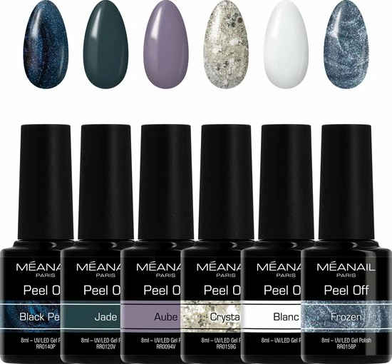 MEANAIL?PARIS M Anail - Gellak Peel Off - Cruelty Free - 6 X 8ml - Gel Nagellak - Mystery 1 MEANAIL?PARIS M Anail - Gellak Peel Off - Cruelty Free - 6 X 8ml - Gel Nagellak - Mystery