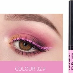 Handaiyan Liquid Eyeliner – 12 Verschillende Kleuren - Make Up – Set - Kleur - Cadeau - Kleuren - Waterproof & Langhoudend -Maybelline-winkel 550x514