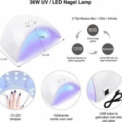 Coscelia Gellak Starterspakket - Gellak Nagelset - Gellak - UV LED Lamp 36W - Nail Art - 10 Kleuren Gellak - Manicure Set - Nagellamp 11 Coscelia Gellak Starterspakket - Gellak Nagelset - Gellak - UV LED Lamp 36W - Nail Art - 10 Kleuren Gellak - Manicure Set - Nagellamp -Maybelline-winkel 550x516 2