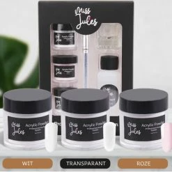 Miss Jules - Acryl Nagels Starterspakket - Wit, Roze & Transparant - Professionele Kunstnagels 9 Miss Jules - Acryl Nagels Starterspakket - Wit, Roze & Transparant - Professionele Kunstnagels -Maybelline-winkel 550x518 2