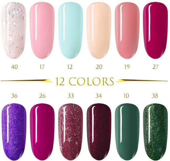 Coscelia Gellak Starterspakket - Gellak - Gelnagel Set- UV Lamp 36W - LED - Manicure Set - 12 Kleuren Gel Polish - Nail Art - Nagellamp - Nagelboor - Nageldroger - Nagellak 3 Coscelia Gellak Starterspakket - Gellak - Gelnagel Set- UV Lamp 36W - LED - Manicure Set - 12 Kleuren Gel Polish - Nail Art - Nagellamp - Nagelboor - Nageldroger - Nagellak - Afbeelding 3