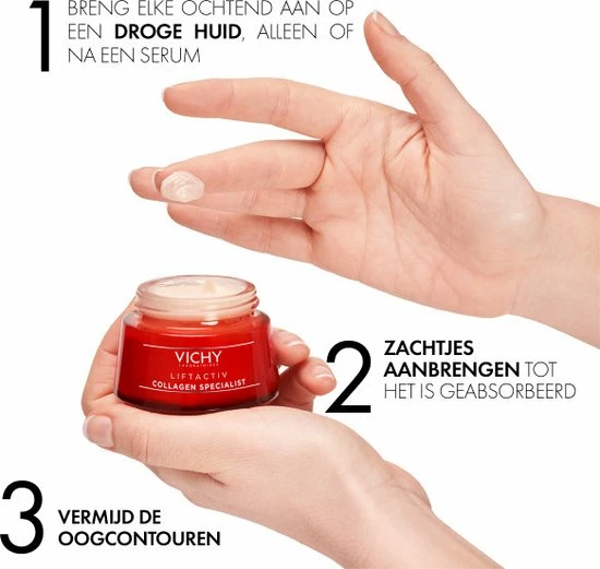 Vichy Liftactiv Collagen Specialist - Dagcrème - Anti-rimpel - 50 Ml 10 Vichy Liftactiv Collagen Specialist - Dagcrème - Anti-rimpel - 50 Ml - Afbeelding 10