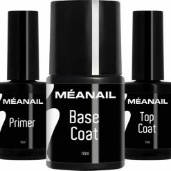 MEANAIL?PARIS M Anail Gellak Starterspakket - Primer 15ml - Base Coat 10ml - Top Coat 15ml - Voor Led Lamp - Gel Nagellak