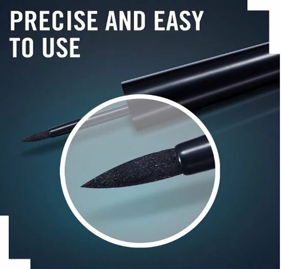 Rimmel London Exaggerate Eyeliner - 01 Black 3 Rimmel London Exaggerate Eyeliner - 01 Black - Afbeelding 3