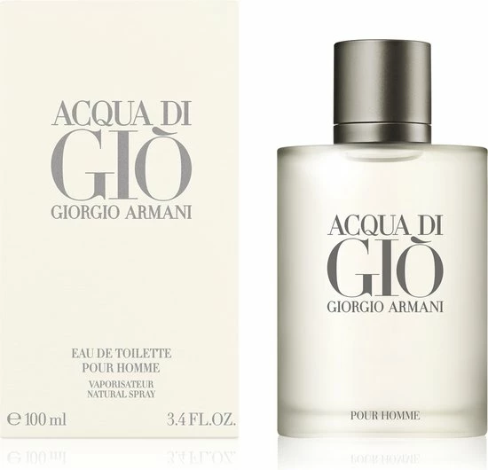 Giorgio Armani Acqua Di Gio 100 Ml - Eau De Toilette - Herenparfum 2 Giorgio Armani Acqua Di Gio 100 Ml - Eau De Toilette - Herenparfum - Afbeelding 2