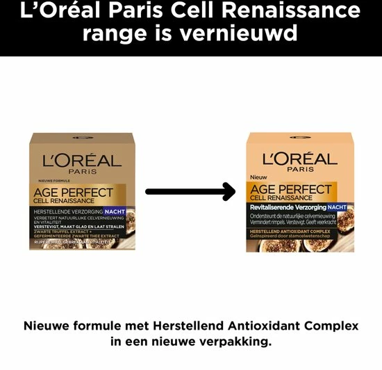 L’Oréal Paris Age Perfect Cell Renaissance Nachtcrème - 50ml 14 L’Oréal Paris Age Perfect Cell Renaissance Nachtcrème - 50ml - Afbeelding 14